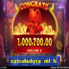 calculadora ml h para mcg kg min